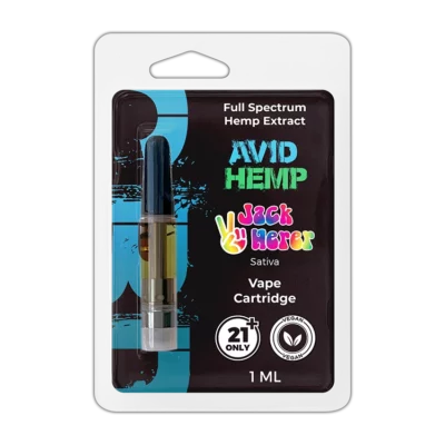 Avid Hemp Full Spectrum Vape Cartridge Jack Herer 1 gram