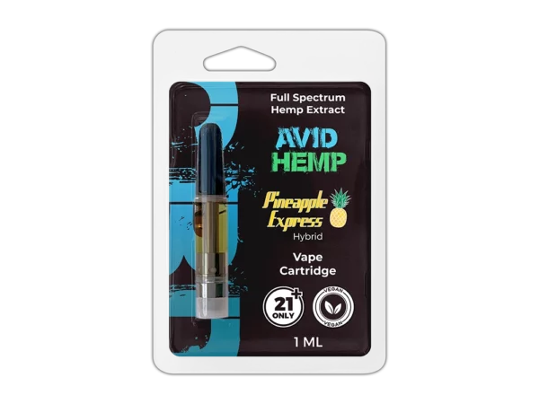 Avid Hemp Full Spectrum Vape Cartridge Pineapple Express 1 gram