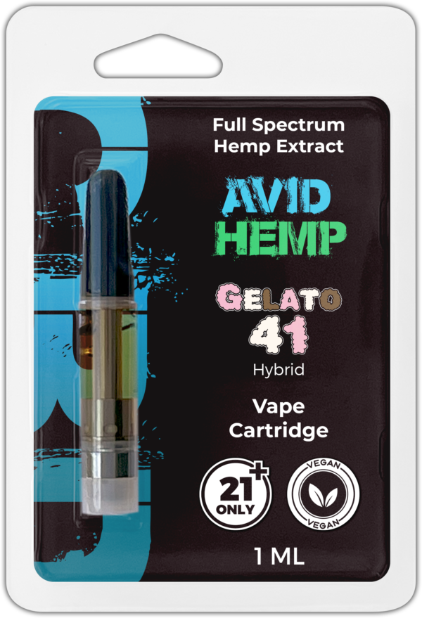 Full Spectrum CBD Vape Cartridge Gelato 41 1g