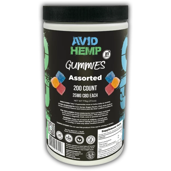 CBD Gummies 200ct - 5000mg total