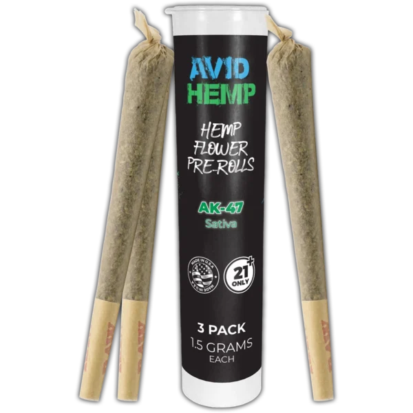 Full Spectrum CBD Flower Pre-Rolled Joint AK-47 Sativa 1.5g, 3-pack